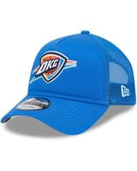 KTZ - Oklahoma City Thunder Core Logo Foam Front A-frame 9forty Adjustable Trucker Hat - Lyst