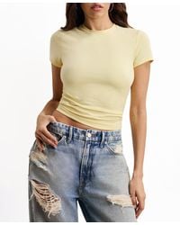 GOOD AMERICAN - Super Stretch Baby T-shirt - Lyst