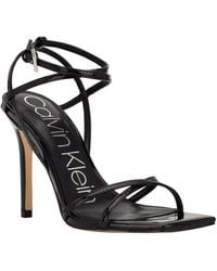Calvin Klein - Tegin Strappy Dress High Heel Sandals - Lyst