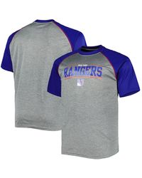 Profile - New York Rangers Big And Tall Logo Raglan T-shirt - Lyst