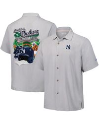 Tommy Bahama - New York Yankees Hit And Run Silk Camp Button-up Shirt - Lyst