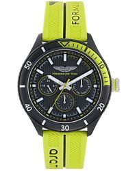 Aston Martin - Pit Multi-function Quartz Light Green Silicone Watch 46mm - Lyst