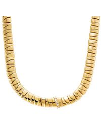 By Adina Eden - Chunky Pave Accented Unique Shape Chain Necklace - Lyst