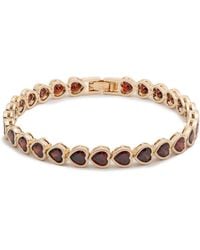 Givenchy - Cubic Zirconia Crystal Stone -tone Heart Flex Bracelet - Lyst