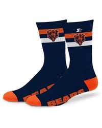 Starter - And Chicago Bears Team Color Two-stripe Crew Socks - Lyst