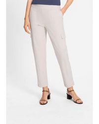 Olsen - Mona Fit Straight Cropped Cargo Pant - Lyst