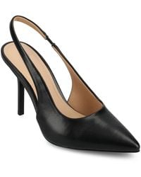 Journee Collection - Elenney Pointed Toe Slingback Pumps - Lyst