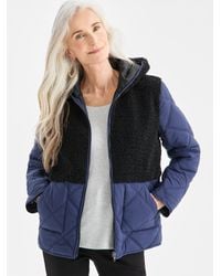 Style & Co. - Mixed Media Sherpa Jacket - Lyst
