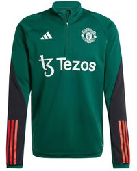 adidas - Manchester United 2023/24â Aeroready Raglan Quarter-zip Training Top - Lyst
