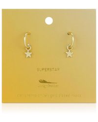 Lucky Feather - Hoops - Lyst