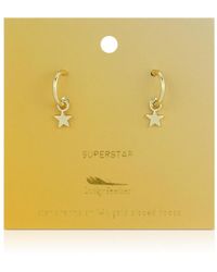 Lucky Feather - Hoops - Lyst