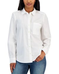 Style & Co. - Cotton Button-up Shirt, Created For Macy's - Lyst