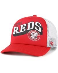 '47 - Cincinnati S Meander Foam Trucker Snapback Hat - Lyst
