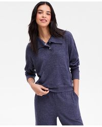 Nautica - Bib-collar Ribbed Sweatshirt - Lyst