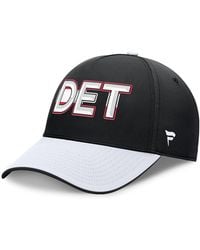 Fanatics - Black/white Detroit Red Wings Authentic Pro Rink Team Code Flex Hat - Lyst