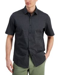 Alfani - Regular-fit Yarn-dyed Stripe Clip Dobby Button-down Shirt - Lyst