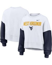 Nike Oversized Colorblock Hoodie Sweatshirt in Blue | Lyst