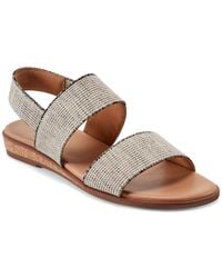 Easy Spirit - Lana Double Band Flat Slingback Sandals - Lyst