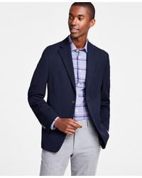 Michael Kors - Classic-fit Stretch Solid Blazers - Lyst