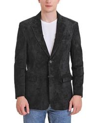 BGSD - Men Cliff Classic Two-button Suede Leather Blazer - Lyst