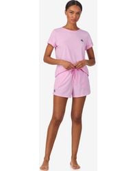 Ralph Lauren - 2-piece Short-sleeve Crewneck Top And Shorts Pajama Set - Lyst