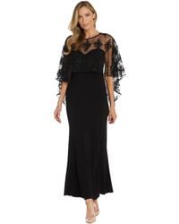 R & M Richards - Embellished-capelet Gown - Lyst