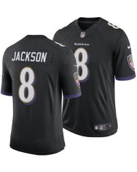 men's baltimore ravens lamar jackson nike purple game jersey