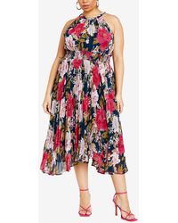 City Chic - Trendy Plus Size Miriam Print Maxi Dress - Lyst