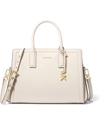 Michael Kors - Michael Laila Medium Leather Crossbody Satchel - Lyst