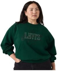 Levi's - Plus Size Everyday Graphic Crewneck Brushed-fleece Sweatshirt - Lyst