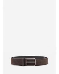 Mango - Nappa Leather Belt - Lyst