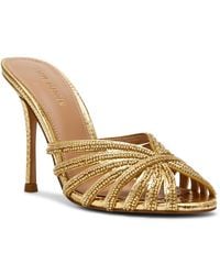 Steve Madden - Petra Rhinestone Stiletto Heel Dress Sandals - Lyst