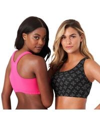 Comfort Choice - Plus Size Wireless Sport Bra 2-pack - Lyst