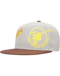 Mitchell & Ness - Gray/brown San Diego Padres Knock Out Panel Snapback Hat - Lyst