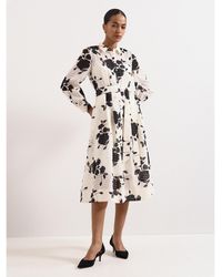 Phase Eight - Natalie Floral Belted Shirt Dress - Lyst
