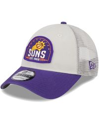KTZ - Khaki/purple Phoenix Suns Throwback Patch Trucker 9forty Adjustable Hat - Lyst