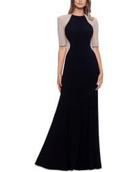 Xscape - Beaded Colorblocked Gown - Lyst