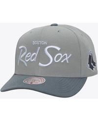 Mitchell & Ness - Boston Red Sox Thunderstorm Head Coach Pro-crown Adjustable Hat - Lyst
