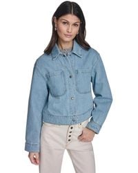Levi's - Laydown Collar Button-front Coat - Lyst