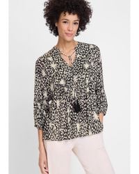 Olsen - Tropic Mix Print Tunic Blouse - Lyst