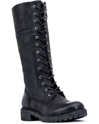 Gc Shoes - Hanker Combat Lace Up Knee High Boots - Lyst