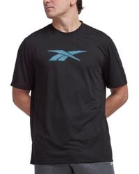 Reebok - Vector Performance Short Sleeve Logo Graphic T-shirt - Lyst