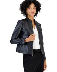 Kasper - Petite Moto Fitted Zipper-pocket Jacket - Lyst