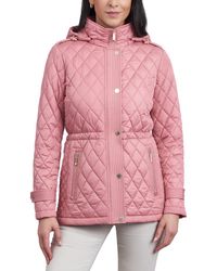 Michael Kors - Michael Quilted Hooded Anorak Coat - Lyst