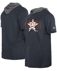 Mitchell & Ness Houston Astros Midweight Appliqué Hoodie in Blue for Men