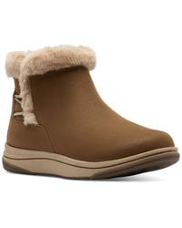 Clarks - Cloudsteppers Breeze Wedge Ankle Booties - Lyst