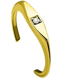 Giani Bernini - Cubic Zirconia Signet Style Toe Ring - Lyst