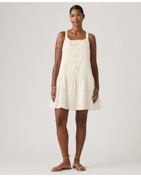 Levi's - Kate Embroidered Square Neck Mini Dress - Lyst