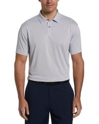PGA TOUR - Birdseye Textured Short-sleeve Performance Polo Shirt - Lyst