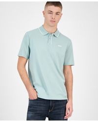BOSS - Dalombi Short Sleeve Button-placket Polo Shirt - Lyst